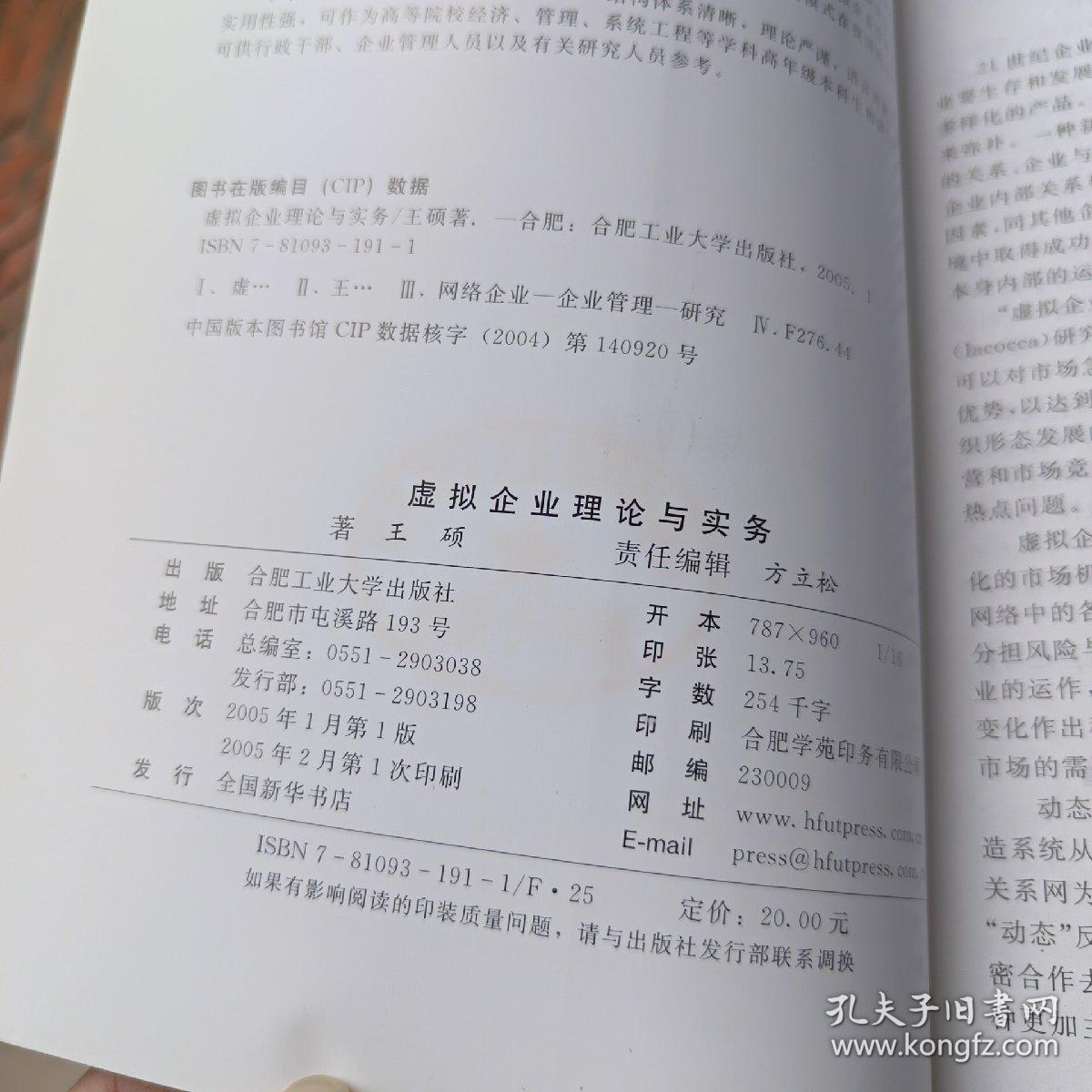 虚拟企业理论与实务
